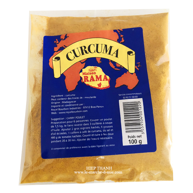 Curcuma en poudre - 100g - Maison Rama