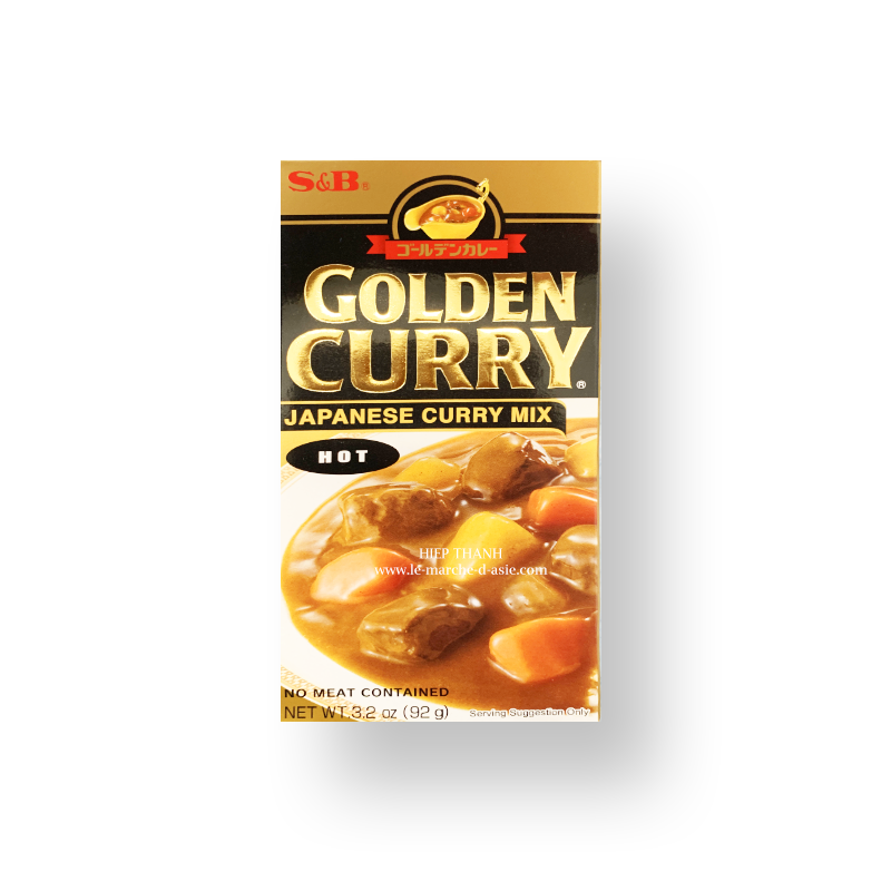 Golden curry S&B doux 92g en poudre – Préparation de curry japonais golden  curry Doux
