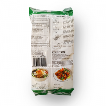 Vermicelles de riz, Bánh phở, S (1mm), 400g,  Bamboo tree Hiệu Ba Cây Tre, sachet de dos