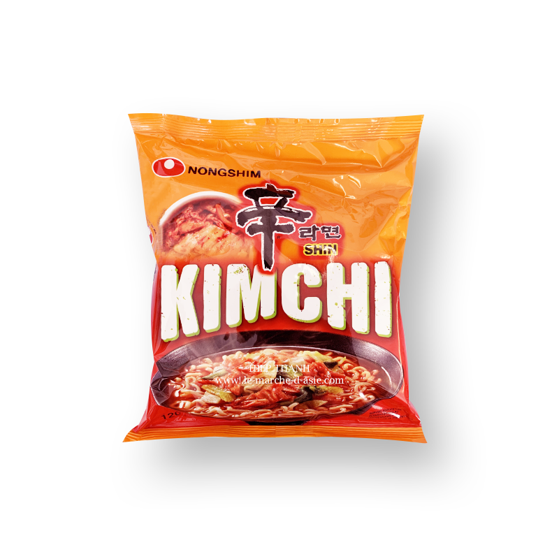 Nongshim Soupe de nouilles instantanée Coréenne au kimchi (ramen) 120g