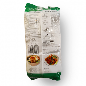 Vermicelles de riz, Bánh phở, L (5mm), 400g,  Bamboo tree Hiệu Ba Cây Tre, sachet de dos