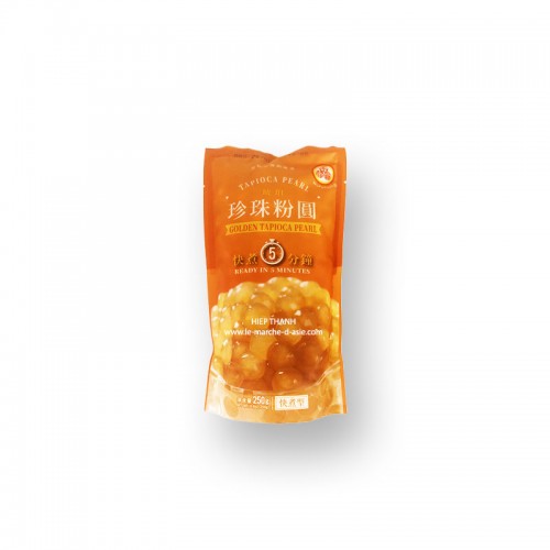 Perles de tapioca doré pour bubble tea 250g - WuFuYuan