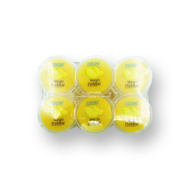 Puddings à la mangue et nata de coco - Cocon Puddings à la mangue et nata de coco - Cocon