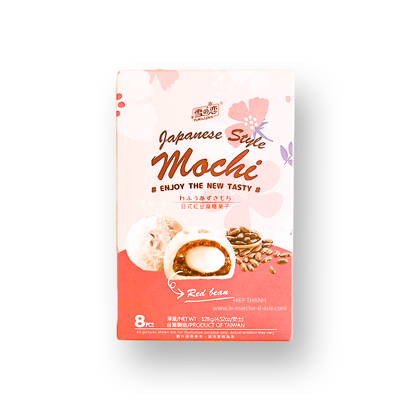 Mochis aux haricots rouges (8 pcs) - Yuki Love Mochis aux haricots rouges (8 pcs) - Yuki Love