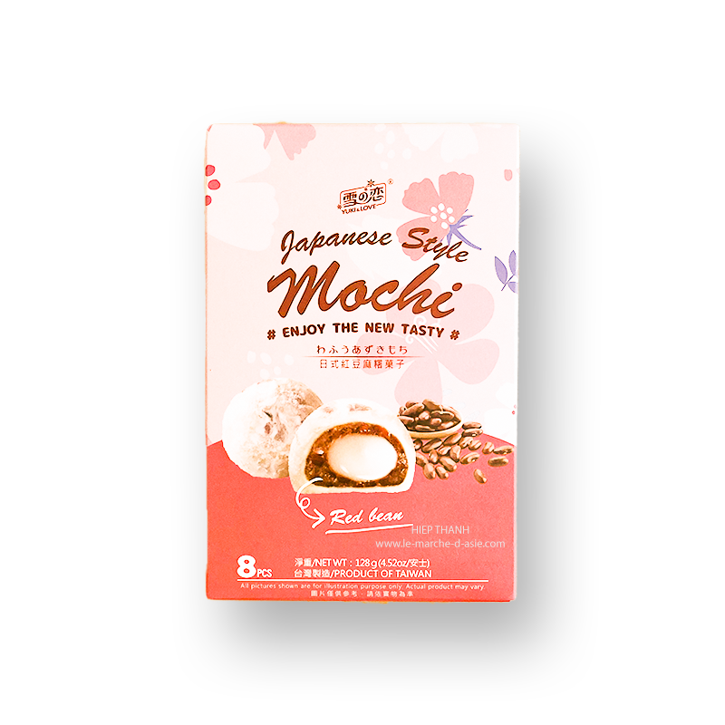 Mochis aux haricots rouges (8 pcs) - Yuki Love