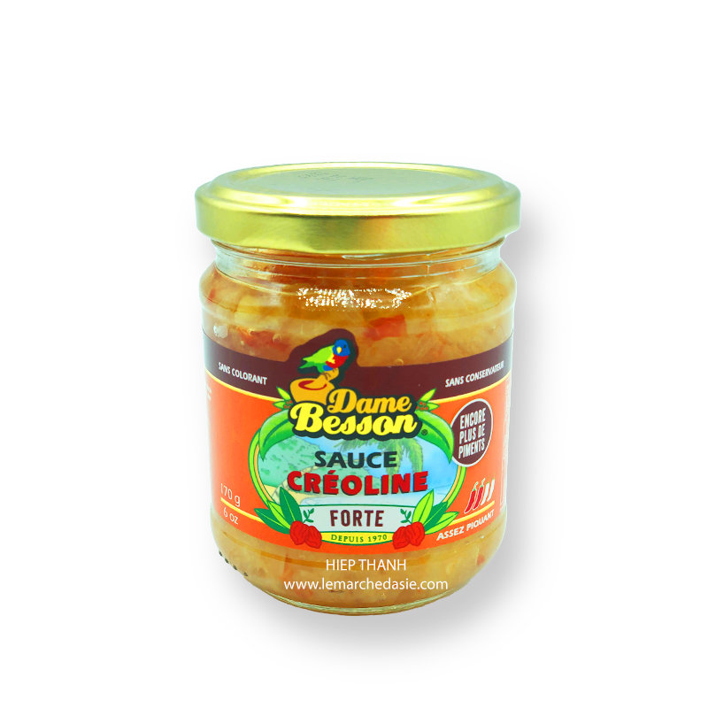 Sauce créoline forte 170g - Dame Besson