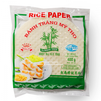 Galettes de riz rondes pour Rouleaux de printemps Bánh tráng 22cm - Bamboo Tree