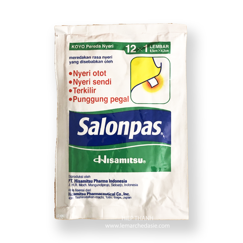 Patch chauffant anti douleur musculaire Salonpas Hisamitsu