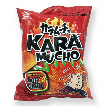 Chips japonaises ondulés au piment fort Koikeya