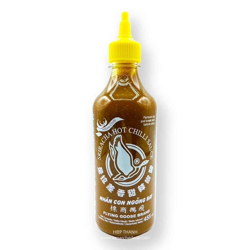 Sriracha Sauce Chili aux piments jaunes - 455ml - Flying Goose Brand