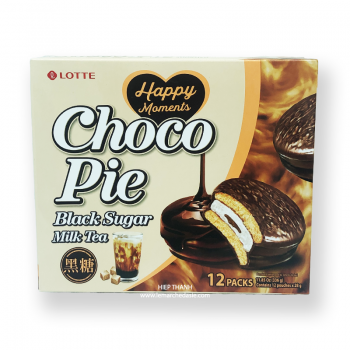 Choco Pie Black Sugar Milk Tea (12packs) - Lotte