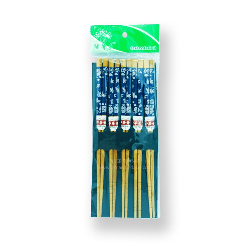 Baguettes chinoises en bambou - papillons blancs Baguettes chinoises en bambou - papillons blancs