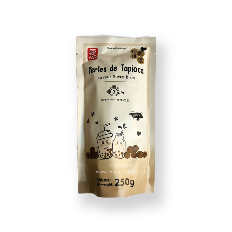 Perles de tapioca pour Bubble Tea 250g - 3 min - Yao