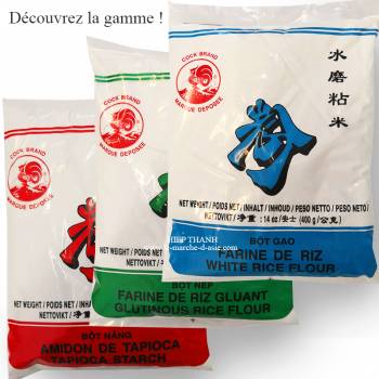 Veggy Duck - Farine de Riz Gluant 500g (Lot de 2 x 500g)  Idéal pour de  nombreuses Recettes Asiatiques : : Epicerie