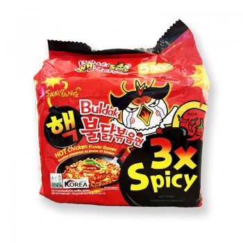 Nouilles instantanées - Hot chicken buldak 3x spicy - SamYang Nouilles instantanées - Hot chicken buldak 3x spicy - SamYang