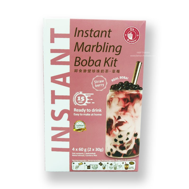 bubble tea fraise, boba, tapioca bubble tea fraise, boba, tapioca