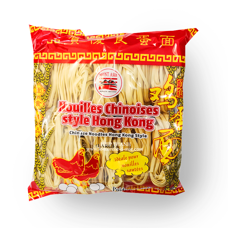 Nouilles Chinoises, Larges, style Hong Kong, 454g, Mont Asie Nouilles Chinoises, Larges, style Hong Kong, 454g, Mont Asie