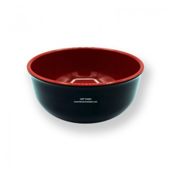 grand bol rouge et noir pour riz 17cm