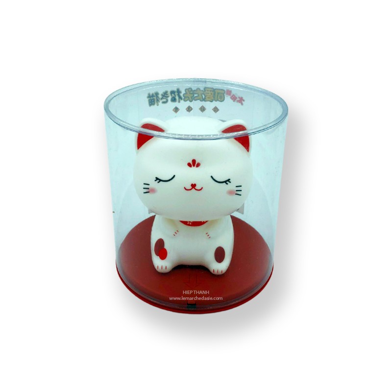 figurine chat tête animée yeux fermés figurine chat tête animée yeux fermés