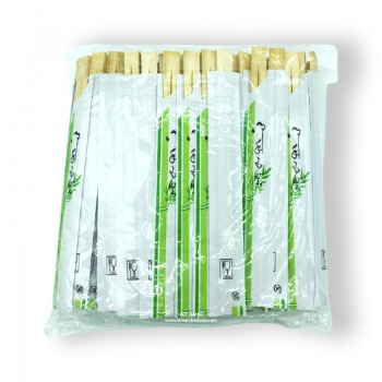 Titre : Baguettes chinoises en bambou jetables vert 21cm (100 paires) Titre : Baguettes chinoises en bambou jetables vert 21cm (100 paires)