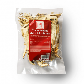 Champignons shiitaké séchés émincés Mont Asie