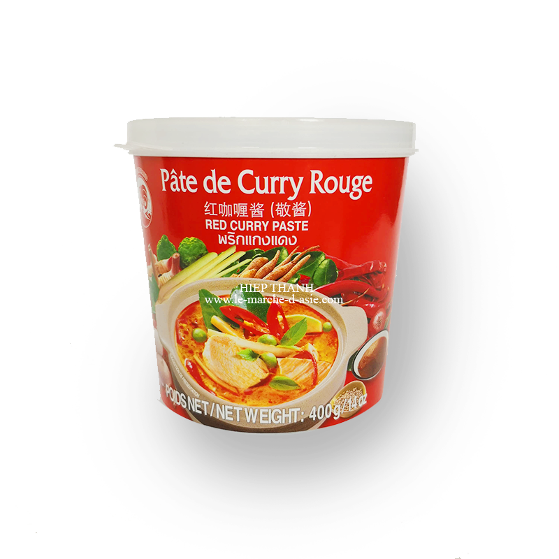 Pâte de Curry Rouge 400g - Cock Brand