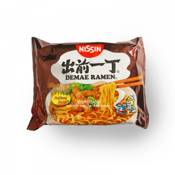 Nouilles instantanées Râmen en sachet avec sa soupe au goût de boeuf- DEMAE  RAMEN